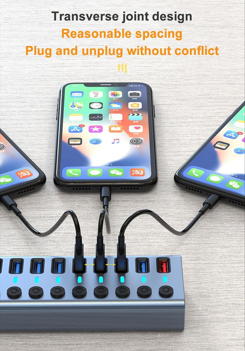 USB 3.0 HUB USB Splitter Multi Usb 3 0 Hub Several Ports With Switch Power Supply Adapter Multiple Usb 3.0 Extender Hub For Pc 2025 - $57.99 –P6
