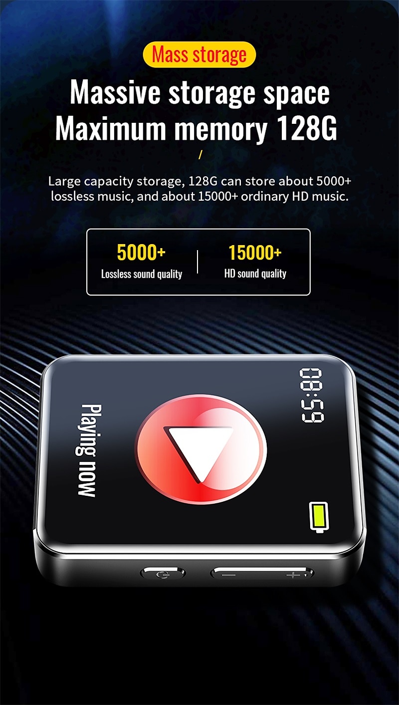 Digital Voice Recorder M28 English 128GB Portable Digital Voice Recorder 43.18 mm Android System E-Book Portable MP3 Player Audio Recorder with Playback with Noise Reduction for Business Speech 2025 - $35.99 –P6