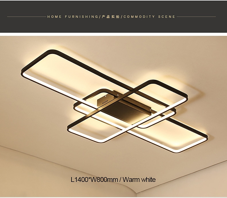 Ceiling Lights 4-Light 90 cm Dimmable Cluster Design Ceiling Lights Aluminum Silica gel Artistic Style Modern Style Novelty Painted Finishes Black/White/Gold 110-240V 2025 - $143.99 –P7
