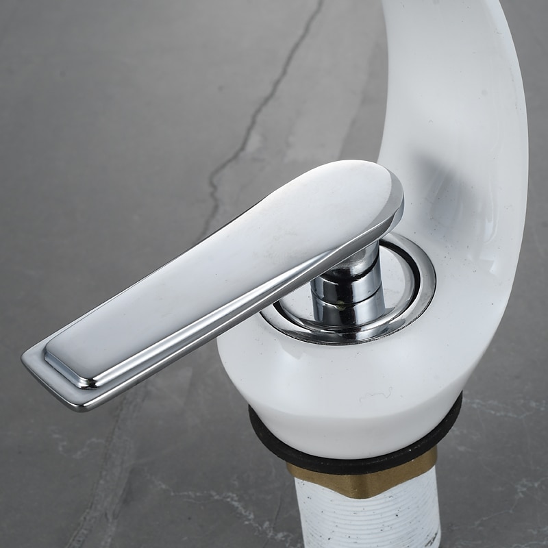 Bathroom Sink Mixer Faucet, Single Handle One Hole Washroom Basin Taps Chrome Finish Bathroom Faucet with Hot and Cold Water Hose 2025 - $113.99 –P6