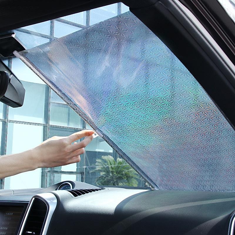 starfire auto sluneční clona zadní boční okno přední/zadní čelní sklo sluneční clona bliká černý kryt přísavka univerzální příslušenství do auta 2025 - $8.99 –P1