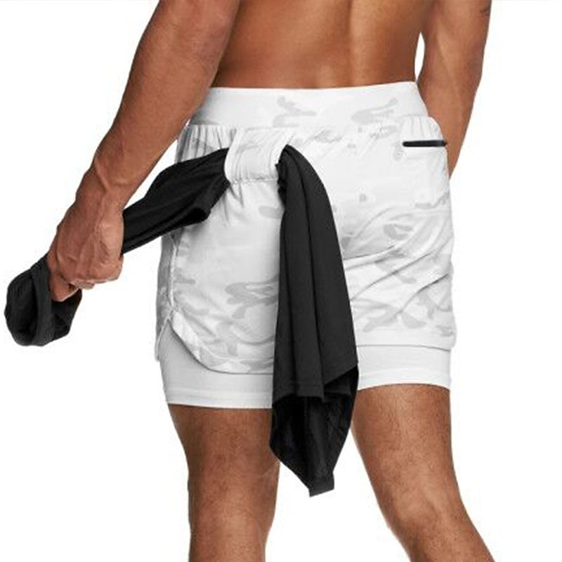 Men's Athletic Shorts Running Shorts Casual Shorts With Compression Liner with Towel Loop Plain Camouflage Comfort Breathable Outdoor Daily Going out Fashion Casual 1 2 2025 - $13.99 –P8