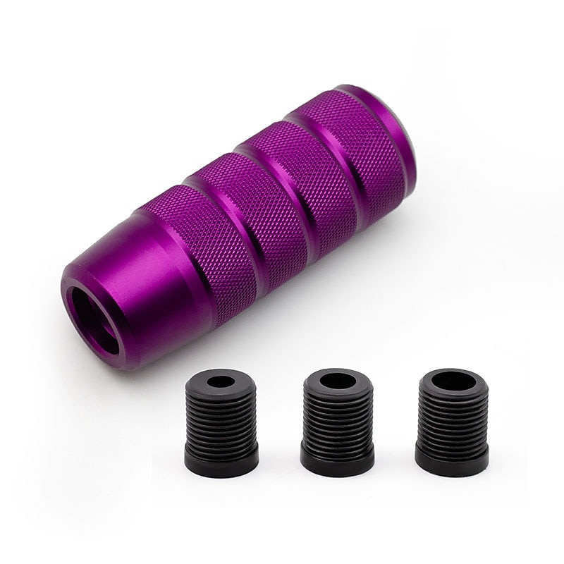 pomello del cambio zigrinato in alluminio antiscivolo universale da 9,5 cm - cambio manuale m8 m10 m12 gm - pomello della leva del cambio jdm opaco del 2025 a $24.99 –P10