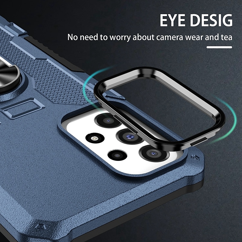 Phone Case For Samsung Galaxy S24 S23 S22 S21 S20 Ultra Plus FE S23 A73 A53 A33 A23 A13 Note 20 Ultra S25 Ultra Back Cover Bumper Frame Ring Holder Military Grade Protection Geometric Pattern Armor 2025 - $14.99 –P16