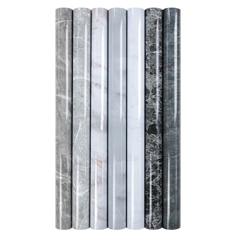 cool wallpapers marmeren behang muurschildering waterdicht oliebestendig vochtbestendig meubels renovatie zelfklevend gemakkelijk verwijderbare wandbekleding keuken aanrecht kast plank voering 2025 - $13.99 –P6