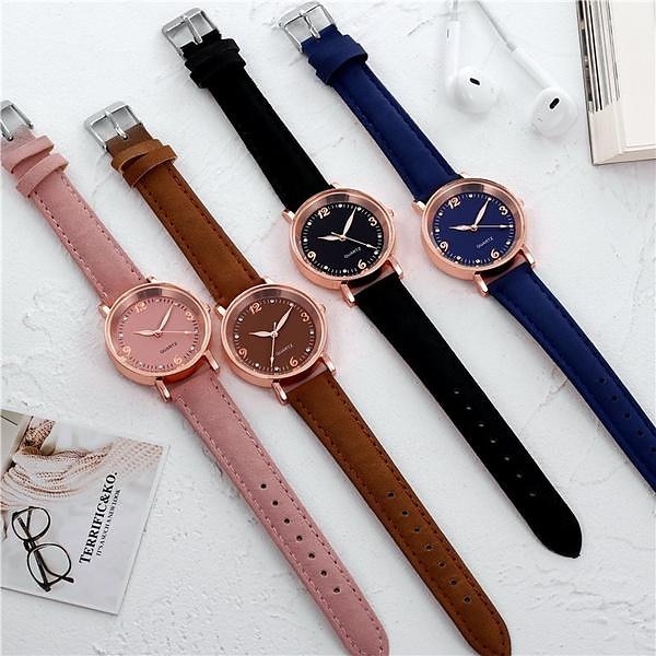 Reloj de cuarzo de lujo para mujer, reloj de pulsera de cuarzo a la moda para mujer, pulsera de color de moda diversa y concisa de gama alta para reloj informal a juego para mujer 2025 - $16.99 –P11