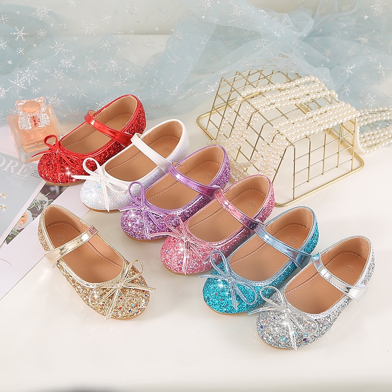 Mädchen Flache Schuhe Täglich Schuhe für das Blumenmädchen Prinzessin Schuhe Schulschuhe Glanz Tragbar Federung Atmungsaktivität Prinzessin Schuhe Kleine Kinder (4-7 Jahre) Kleinkinder (2–4 J.) 2025 - $42.99 –P1