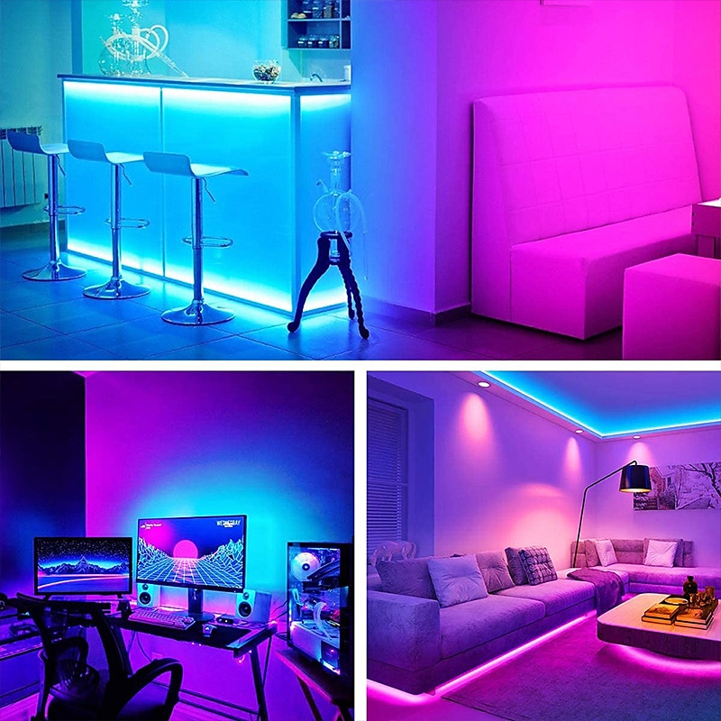 USB 5M RGB LED Strip Light with 24 Keys Remote Control Back Light 5050 SMD RGBIC LED Strip Light for Bedroom Home TV Back Light DIY Decor 2025 - $16.49 –P11