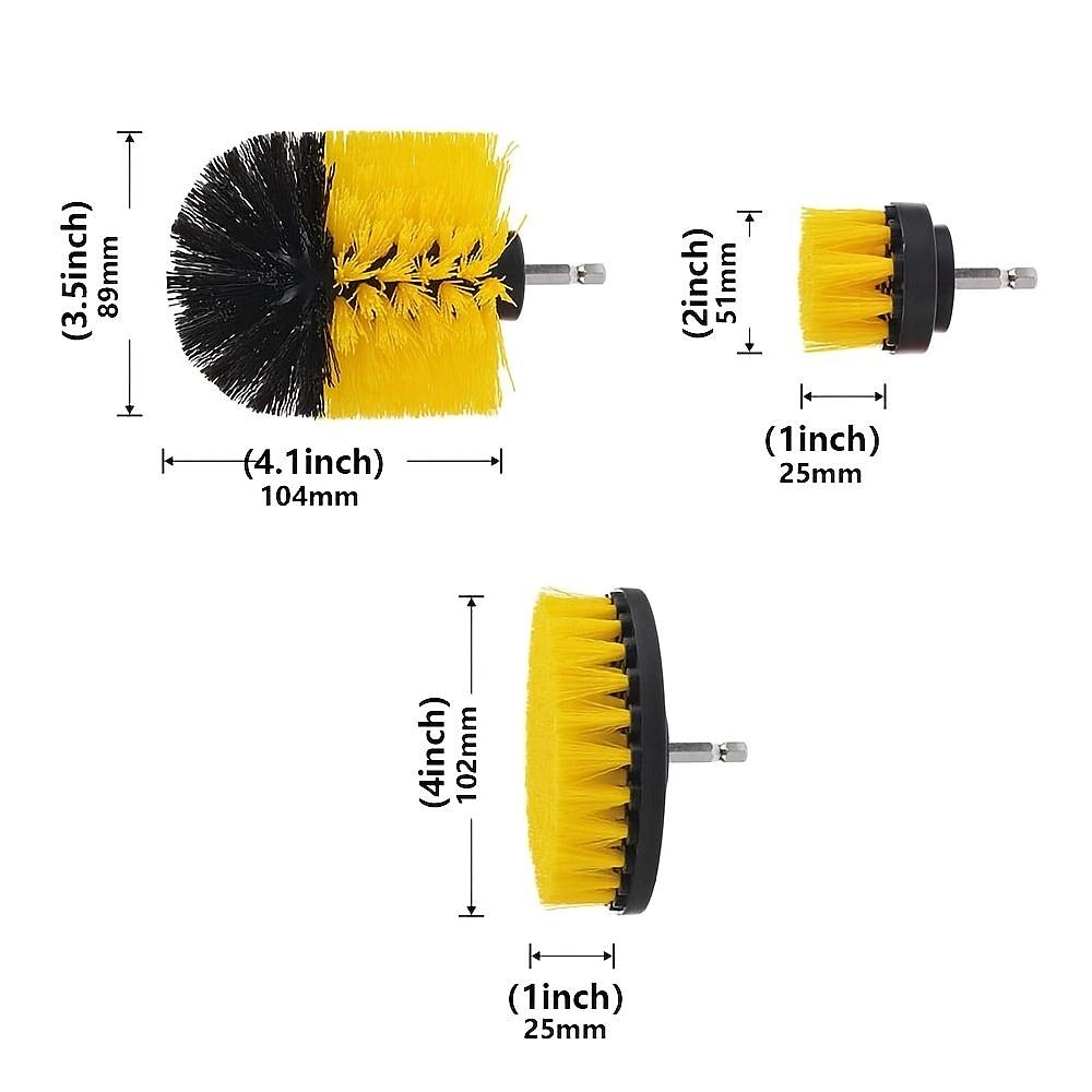 Drill Brush Set, Power Scrubber Wash Cleaning Brushes Tool Kit
