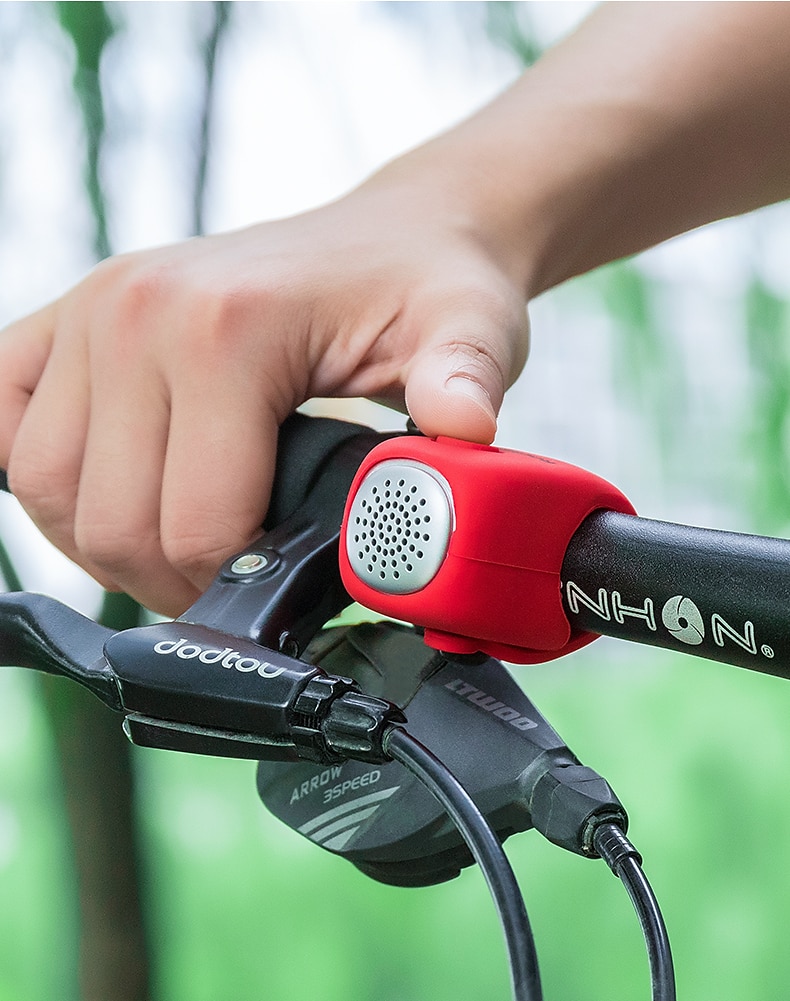 دراجة كهربائية جرس 90db القرن المطر برهان mtb دراجة المقود سيليكون قذيفة حلقة دراجة جرس الملحقات 2025 - $19.99 –P1