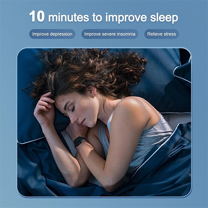 EMS Slaap Hulp Horloge Microcurrent Puls Snelle Slaap Hulp Slimme Polsband Anti-angst Insomnia Hypnose Device Drukverlichting Valentijnsdag Cadeau 2026 - $27.99 –P2