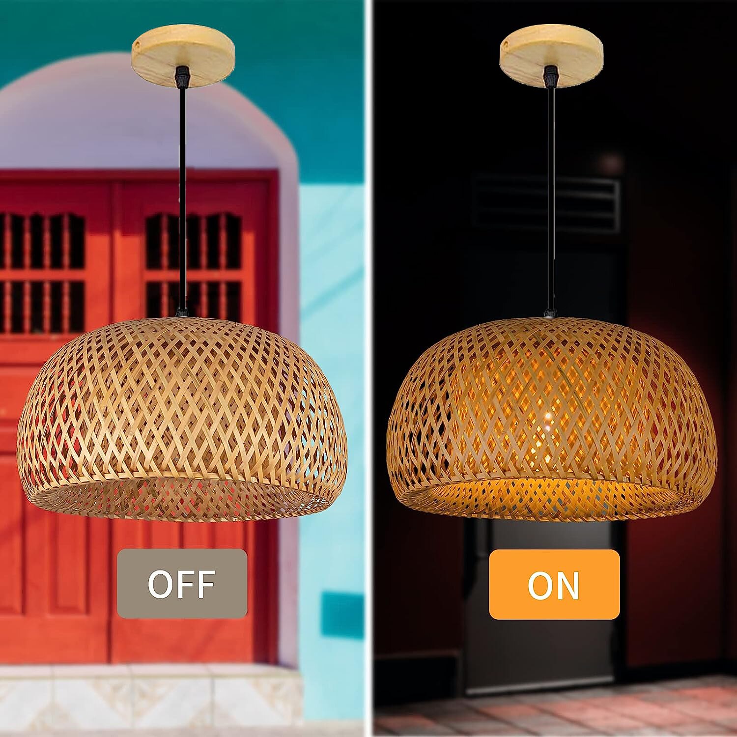 Creative Handmade Bamboo Weaving Natural Wind Ceiling Chandelier E27/E26 Base Ceiling Lighting Hanging Lamp Suitable for Study Coffee Shop Restaurant Rar AC110V AC220V 2026 - $151.99 –P8