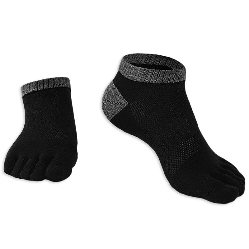 Herren 3 Paare Ankle Socken Zehensocken Niedrig geschnittene Socken Schwarz Weiß Farbe Farbblock Freizeitskleidung Urlaub Wochenende Patchwork Mittel Sommer Frühling & Herbst Stilvoll Brautkleider 2025 - $23.99 -P7