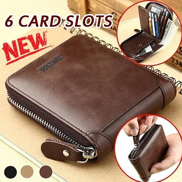 Credit Card Wallet, Zipper Card Cases Holder for Men Women Card Holder Coin Purse  Retro multi-card  Coin Purse Card Holder Wallet Gifts 2025 - $12.99 –P1