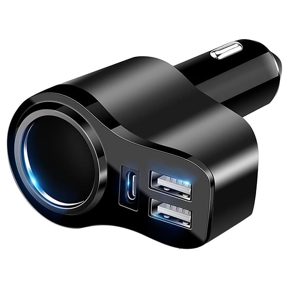 מפצל usb לרכב, מטען usb c לרכב 4 ב-1, 36w multi usb מצית מתאם מפצל שקע עם 3 יציאות usb,12v/24v כפול usb c pd מתאם מטען לרכב מהיר 2025 - $31.99 –P1