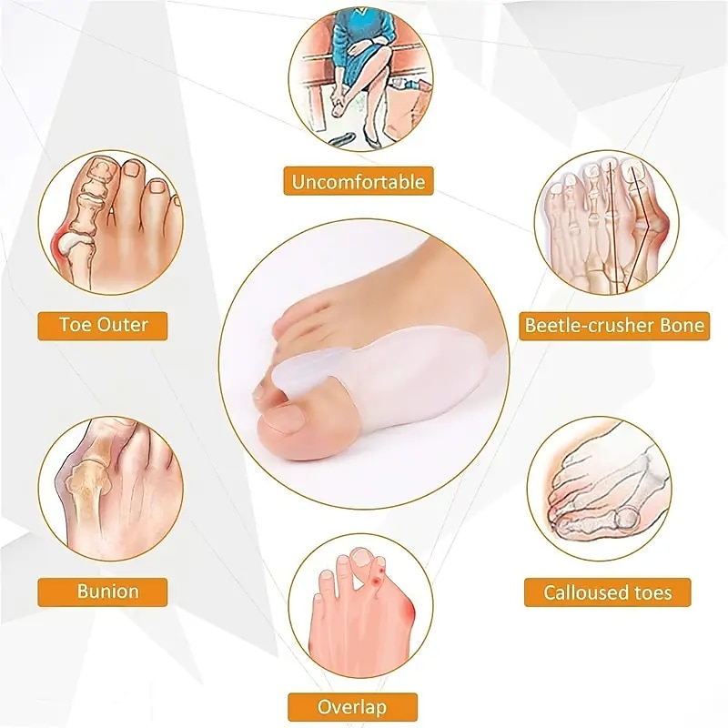Bunion Cushion Protection (Suitable Night And Home Use And Replace Them Regularly) Toe Corrector Relieving Pressure For Pain Relief 2025 - $13.99 –P7