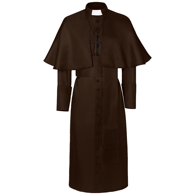 Retro / vintage Keskiaika Renessanssi Cosplay-Asut Pluskoko Papit Yhtenäinen Miesten Fantasia Steampunk Suoritus Juhla Naamiaiset Aikuisten Trikoot / Kokopuku Nauha 2025 - $46.99 –P12