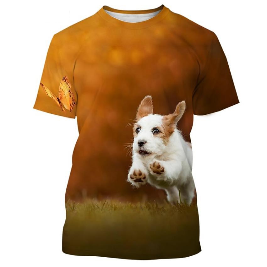 Állat Kutya Jack Russell terrier Póló Állat minta 3D Grafikus Kompatibilitás Páros Férfi Női Felnőttek Álarcos mulatság 3D nyomtatás Alkalmi / Napi 2025 - $17.99 –P6