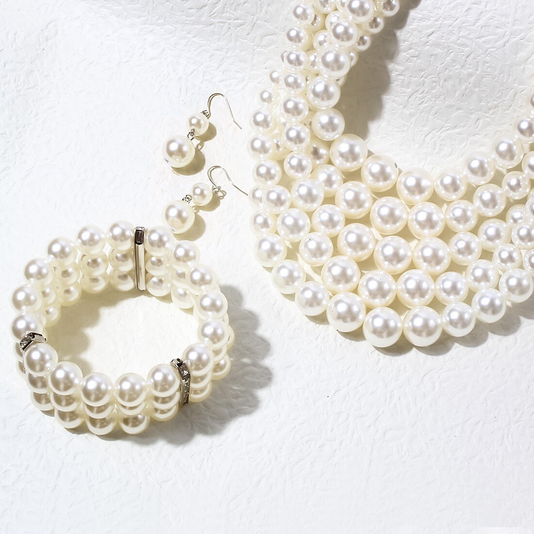 Earrings Pearl Necklace Choker Bracelet 3 Pcs Flapper Accessories Retro Vintage 1920s Alloy For The Great Gatsby Cosplay Women's Costume Jewelry Fashion Jewelry 2025 - $19.99 –P9