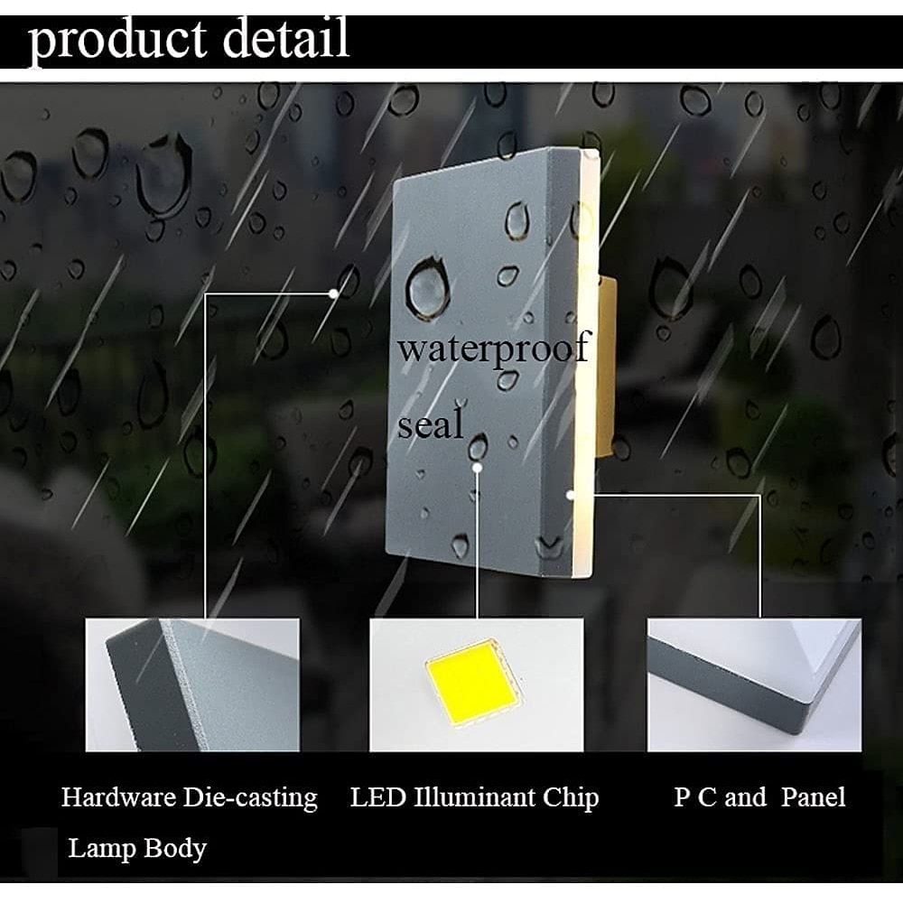 LED Outdoor/Indoor Wall Light IP65 Waterproof 5.9" Acrylic Aluminum 18W 3000-6000K Wall Lighting 1500-1600lm AC85-265V 2026 - $61.99 –P7