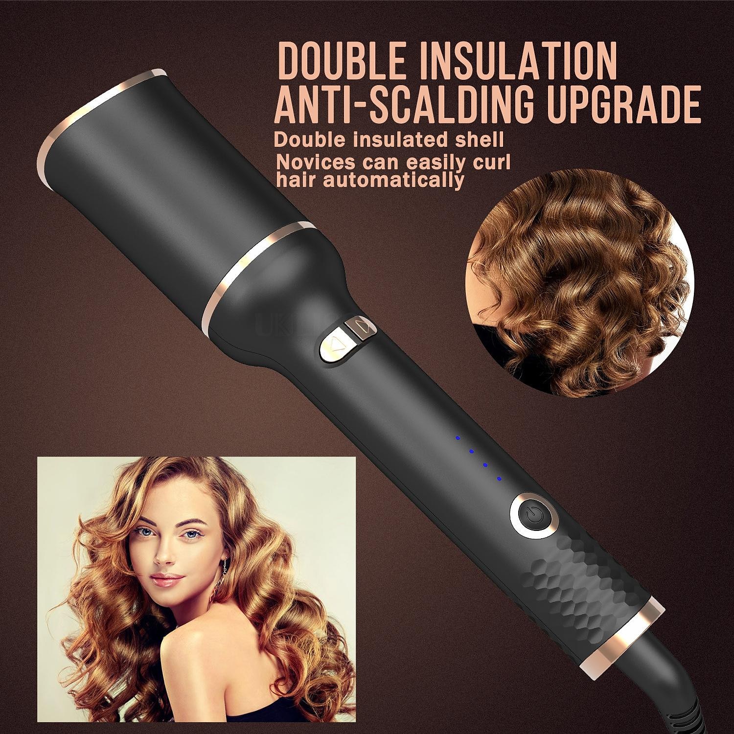Automatic Curling Iron Professional Automatic Hair Curler with 1 Curling Iron Large Slot & Adjustable 4 Temperature & 3 Timer Dual Voltage Rotating Curling Iron with Auto Shut-Off for Hair Styling 2025 - $41.99 –P4