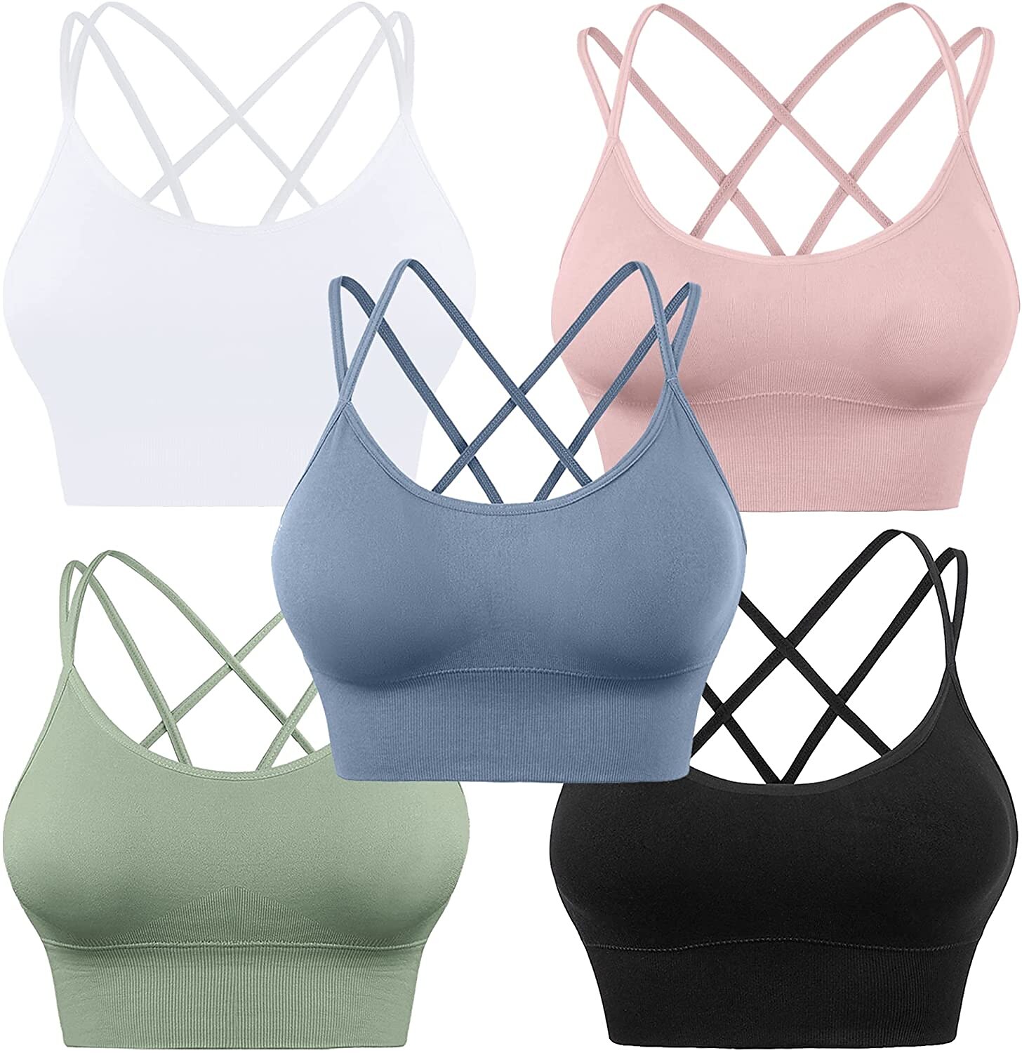 nová jaro/léto vysoká pevnost nárazuvzdorná sportovní podprsenka dámská běžecká fitness podprsenka set tílko na jógu 2025 - $14.49 –P3