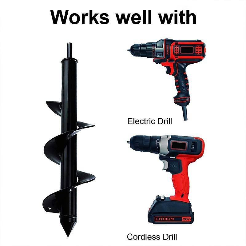 6 Sizes Garden Auger Drill Bit Tool Spiral Hole Digger Ground Drill Earth Drill For Seed Planting Gardening Fence Flower Planter 2025 - $20.99 –P8