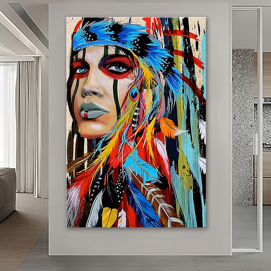 Hang-Painted öljymaalaus Maalattu - Abstrakti Ihmiset Klassinen Moderni Ilman Inner Frame / Valssatut kankaat 2025 - $116.99 –P4