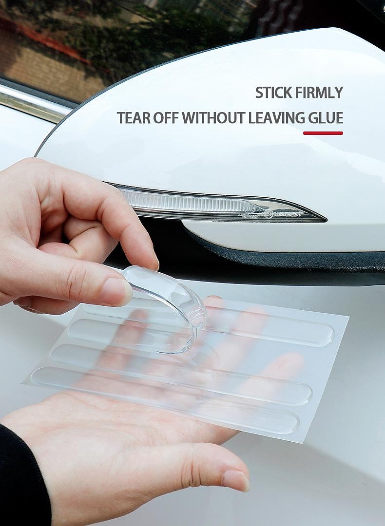 StarFire 4PCS Car Door Edge Transparent Anti Scratch Protection Strips Rearview Mirror Anti-collision Protector Sticker Bumper Scuff Plate Bar 2025 - $7.99 –P4