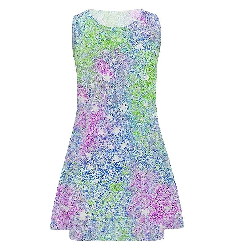 Girls' 3D Graphic Dress Sleeveless 3D Print Summer Spring Vacation Daily Holiday Cute Casual Sweet Kids 3-10 Years Strap Dress A Line Dress Above Knee Regular Fit 2025 - $13.99 –P3