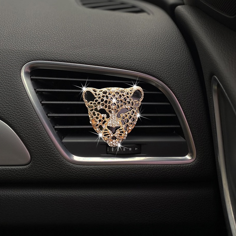 starfre bil luftventil parfyme klips sett diamant penger leopard bil lufteventil aromaterapi kreativ bil interiør smykker 2025 - $9.99 –P3