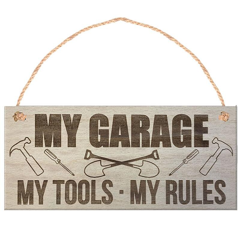 Tool Room Decorations Wall Art: Add a Touch of Fun to Your Garage with This Wall Decor Sign! 2025 - $10.49 –P7