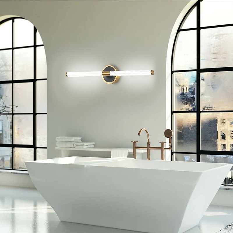 Spiegelfrontlampe LED-Badezimmerleiste Wandlampe Wohnzimmer Treppenganglampe Bronzerohr Schlafzimmer Nachttischlampe 2025 - $132.99 –P11