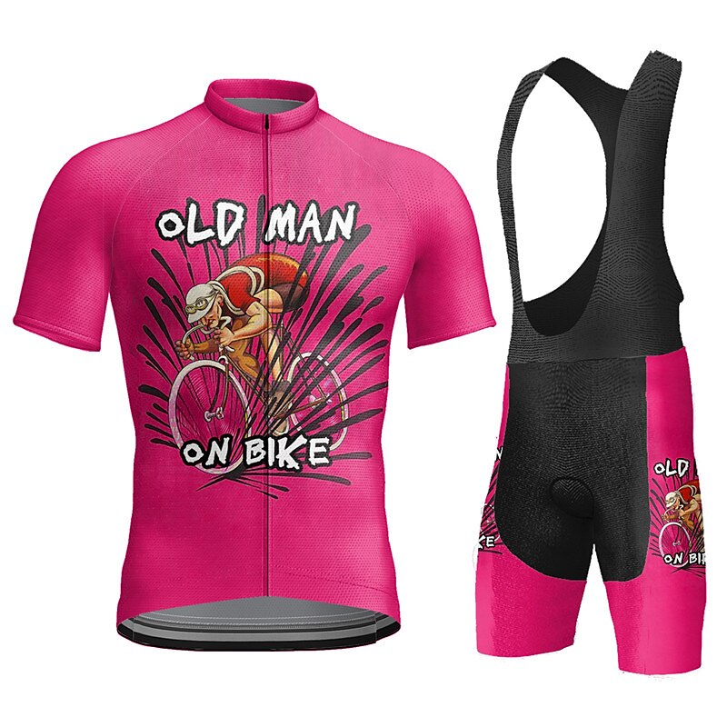Bărbați Jersey de ciclism cu pantaloni scurți Manșon scurt Ciclism montan Ciclism stradal Galben Roz Roșu-aprins Grafic Bicicletă Costume Pad 3D Respirabil Uscare rapidă Înapoi de buzunar Poliester 2025 - $41.99 -P17