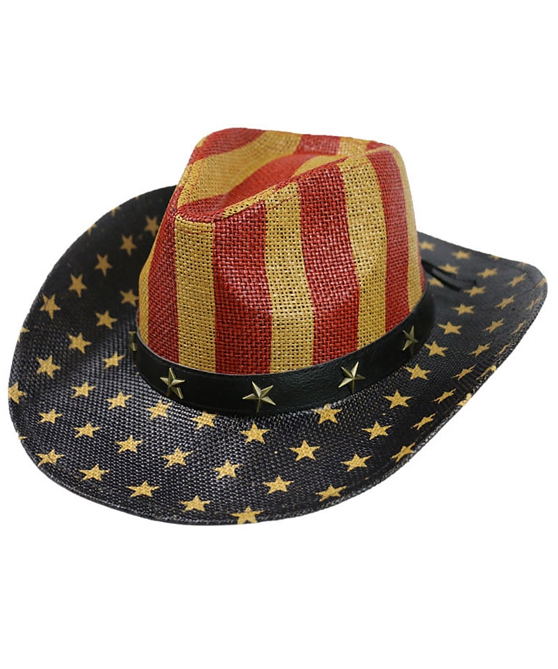 Per uomo Cappello del Kentucky Derby Cappello da Cowboy Nero Giallo Poliestere Stampato Elegante Viaggio Cowboy Western All'aperto Vacanza Bandiera Traspirante del 2026 a $21.99 –P1