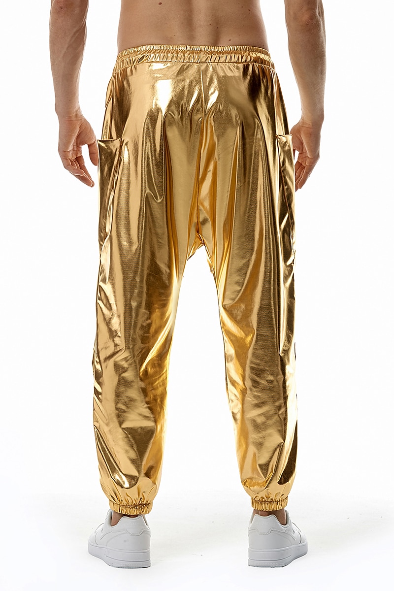 Herren Jogginghose Jogger Hose Hosen Freizeithose Paillettenhose Elastische Taille Elastischer Ärmelbund Einfarbig Windundurchlässig Atmungsaktiv In voller Länge Casual Ausgehkleidung Athleisure 2025 - $32.99 –P2