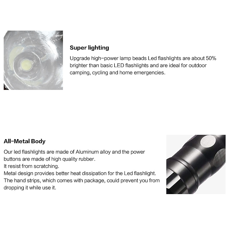 LED Mini Flashlight Portable Waterproof Ultra Bright Flashlight AA Battery Portable Torch For Camping Hiking fishing 2025 - $3.99 –P5