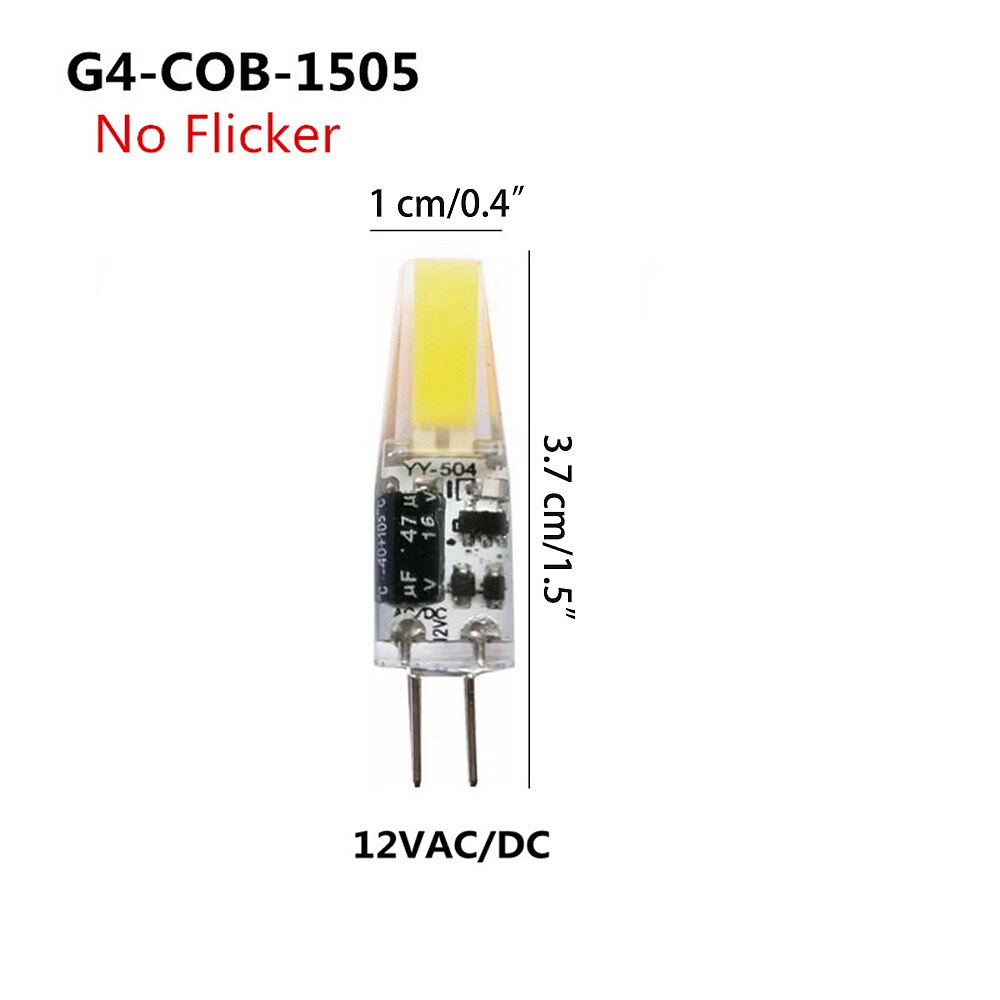 10pcs No Flicker Mini G4 LED COB Lamp 3W Bulb AC/DC 12V Candle Lights Replace 30W Halogen for Chandelier Spotlight 2025 - $27.99 –P2