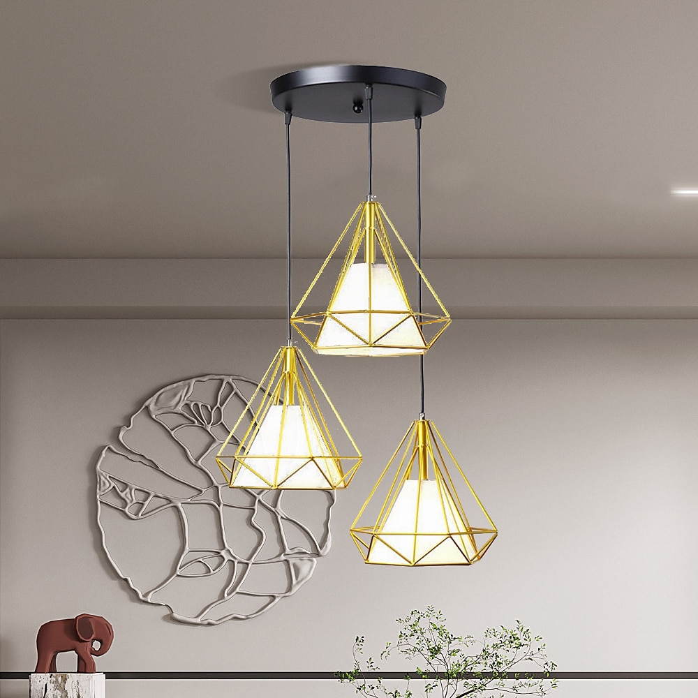 led függőlámpa 60 cm 3 fényű sputnik design csillárok étkezőbe hálószoba függőlámpák ipari festett felületek 110-240v 2025 - $229.99 –P11