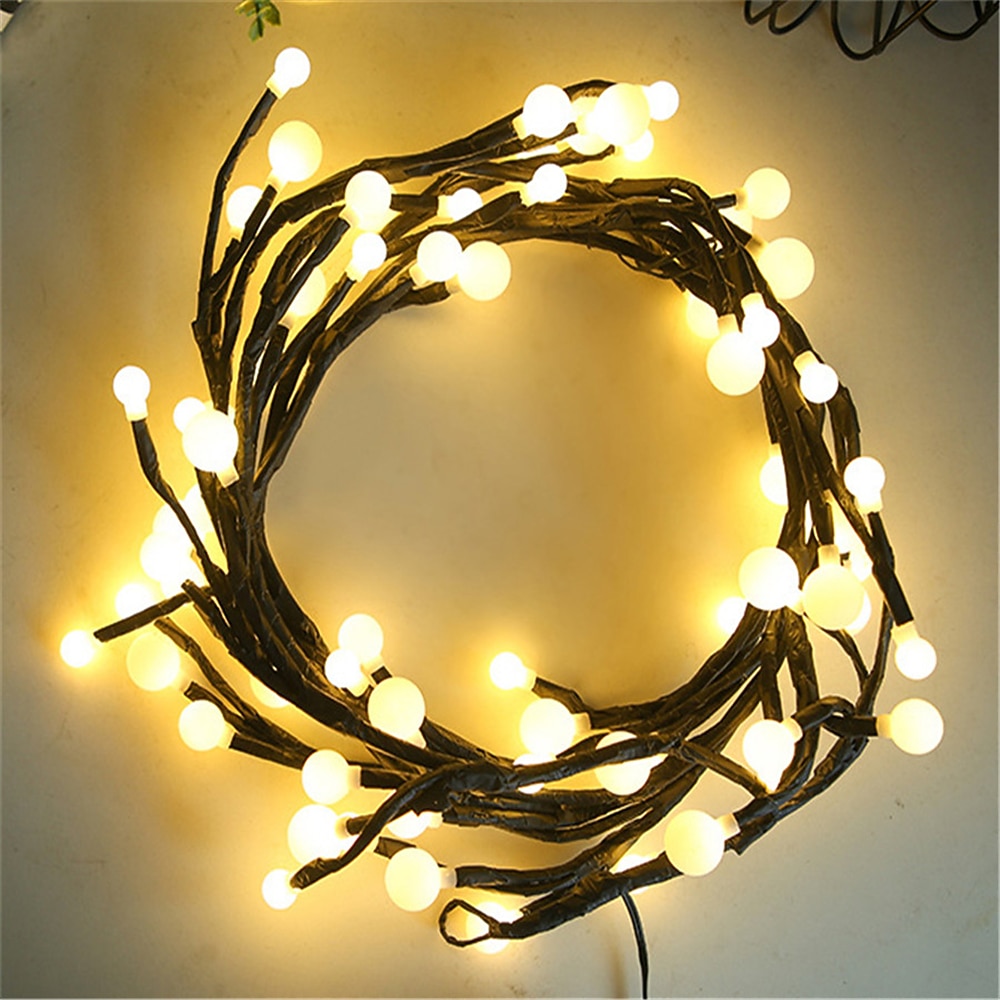 2.5 м 72LED гибкие DIY светильники из лозы искусственный декор для спальни стен и свадебных праздников 2026 - $39.99 –P6