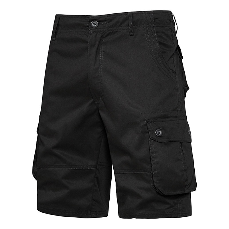 Men's Cargo Shorts Shorts Bermuda shorts Pocket Plain Comfort Breathable Outdoor Daily Going out Casual Big and Tall Dark Brown Black 2026 - $22.99 –P15