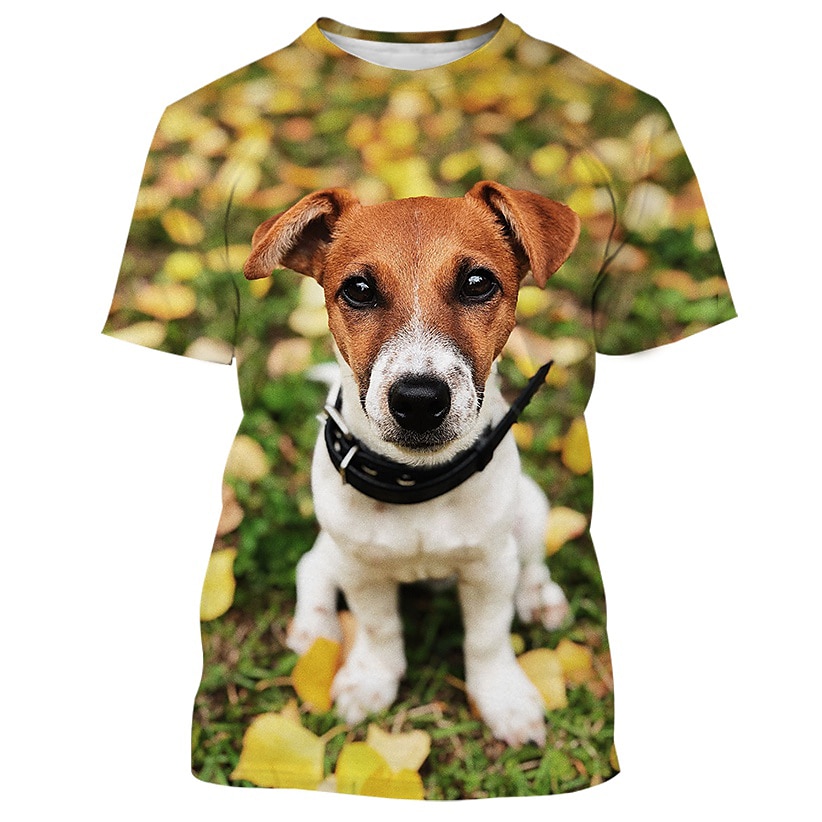 Állat Kutya Jack Russell terrier Póló Állat minta 3D Grafikus Kompatibilitás Páros Férfi Női Felnőttek Álarcos mulatság 3D nyomtatás Alkalmi / Napi 2025 - $17.99 –P3