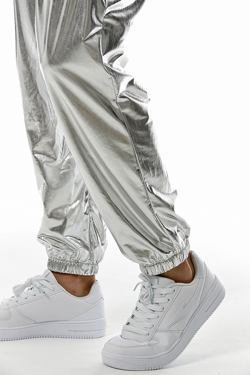 Herren Jogginghose Jogger Hose Hosen Freizeithose Paillettenhose Elastische Taille Elastischer Ärmelbund Einfarbig Windundurchlässig Atmungsaktiv In voller Länge Casual Ausgehkleidung Athleisure 2025 - $32.99 –P14