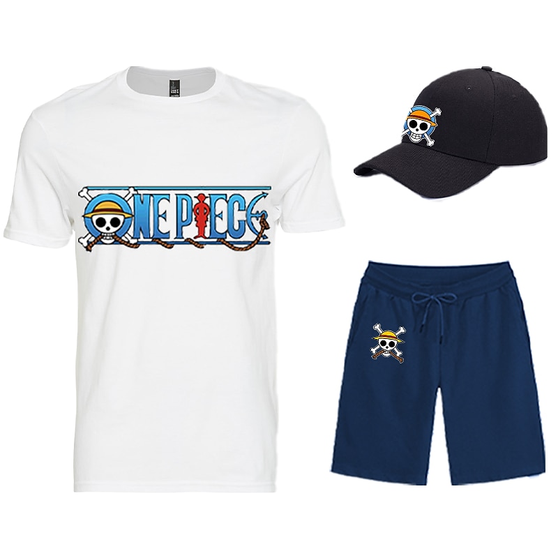 One Piece Monkey D. Luffy Japonesa/Curta Calção Boné de Baseball Imprimir Arte Gráfica Para Homens Adulto Hot Stamping Casual / Diário de 2025 por $35.99 –P4