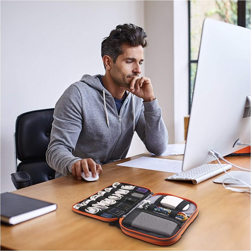 2026年 ポータブル電子アクセサリー トラベル ケース、ケーブル オーガナイザー バッグ iPad 用ガジェット キャリー バッグ、ケーブル、電源、USB フラッシュ ドライブ、充電器  コレクション – $18.99 –P10