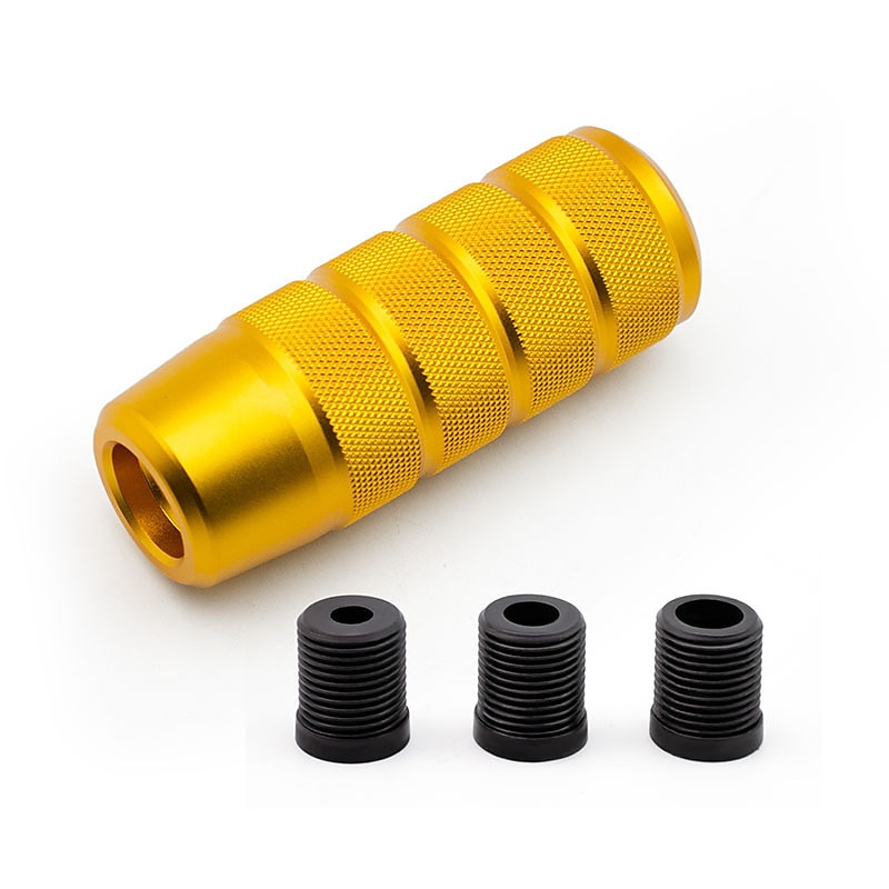 pomello del cambio zigrinato in alluminio antiscivolo universale da 9,5 cm - cambio manuale m8 m10 m12 gm - pomello della leva del cambio jdm opaco del 2025 a $24.99 –P9