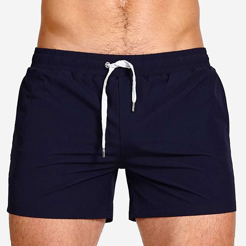 Men's Swimwear Swim Shorts Swim Trunks Boxer Swim Shorts Shorts Plain Comfort Breathable Outdoor Daily Going out Sports Hawaiian White Pink 2025 - $20.99 –P20