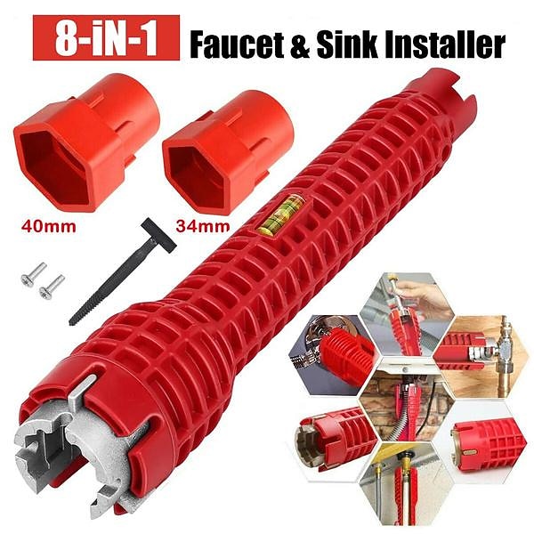 8 In 1 Multifunction Faucet and Sink Installer Tool Faucet Wrench Tool Plumbing Tool Water Pipe Spanner for Kitchen Bathroom Toilet Water Pipe 2026 - $11.99 –P1