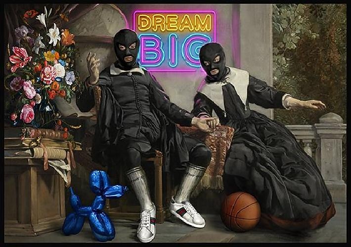 cartazes de pintura em tela vintage artista mascarado criss bellini impressão obras de arte para casa parede sala de estar decoração imagem cuadros de 2026 por $15.99 –P17