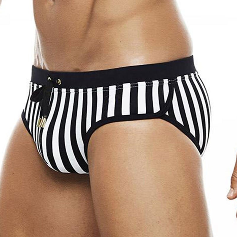 Ανδρικά Μαγιό Σορτσάκια Κολύμβησης Σορτσάκια Swim Brief Στάμπα Ταινία Άνεση Αναπνέει ΕΞΩΤΕΡΙΚΟΥ ΧΩΡΟΥ Καθημερινά Εξόδου Αθλήματα Χαβανέζα Μαύρο 2026 - $16.49 –P2